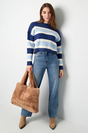 Große Citytasche aus Kunstpelz h5 Bild3